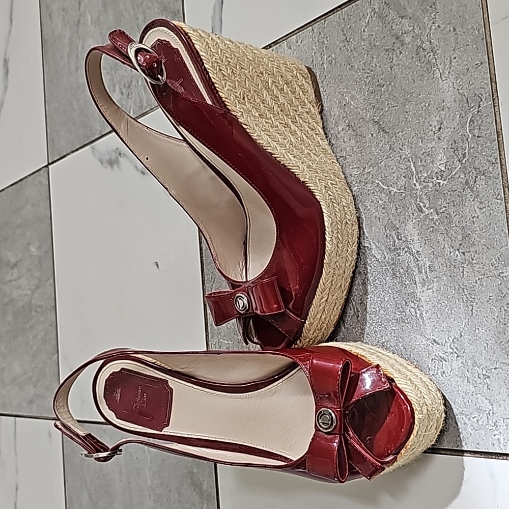 Christian Dior platform wedges